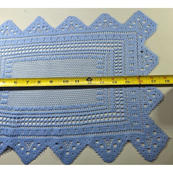 Set of 12 lace placemats Purple violet Polyester cottagecore grannycore - Picture 4 of 6